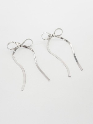The Originals Çelik Fiyonk Küpe Silver Renk