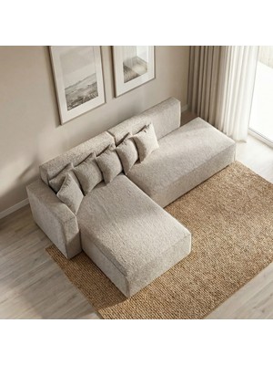 Cavissa Home Living Cavissa Kraft Coco Soft Köşe Koltuk Takımı