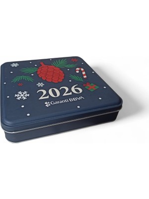 Hureggo Vintage ''garanti Bbva 2026 Teneke Kutu & 21 x 21 x 5 cm