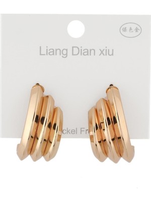The Originals Ithal Vip Gold Renk Küpe (Çap 3,5 Cm)