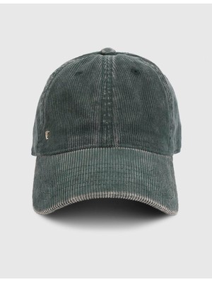 İLVİ Blen Kadife Haki Unisex Şapka