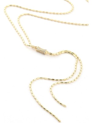 The Originals Ithal Vip Tasarım Zincirli Y Kolye Gold Renk