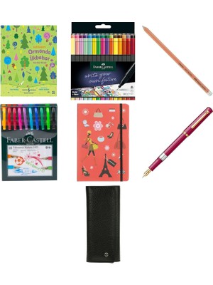 Faber-Castell Grip Finepen Ince Keçe Uçlu Kalem Seti, 30’lu,... +6 Parça Fırsat Seti