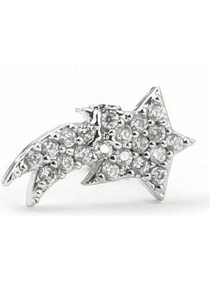 The Originals Çelik Tragus Piercing Kayan Yıldız Figürlü Zirkon Taşlı