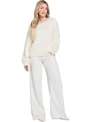 Guess W5BR58Z3BH0 Ls Cn Arisa Rhinesto Kadın Kazak