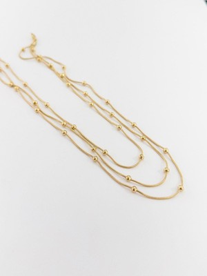 The Originals Kadın Çelik Çoklu Dorika Gold Renk Kolye