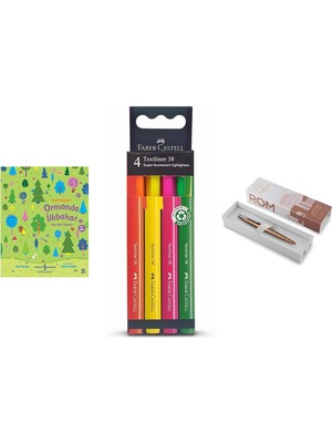 Faber-Castell Fosforlu Kalem 38 Neon Renkler 4'lü... +2 Parça Fırsat Seti