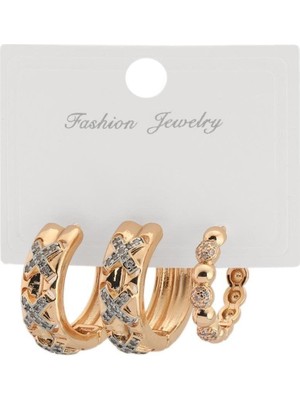 The Originals Ithal Vip Üçlü x Model Gold Renk Küpe