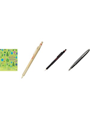 Rotring 600 Altın Tükenmez Kalem... +3 Parça Fırsat Seti