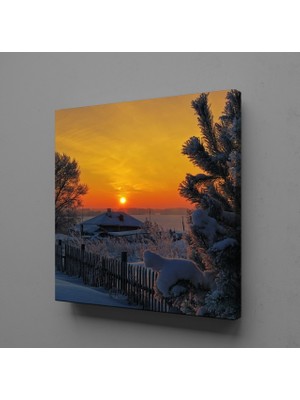 Technopa KARLI BİR GÜN DOĞUMU KANVAS TABLO - 40x40cm