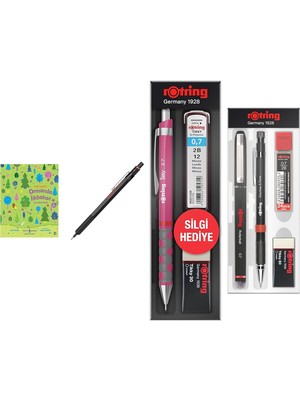Rotring 500 Mekanik Kurşun Kalem, 0,7 Mm, Siyah... +3 Parça Fırsat Seti