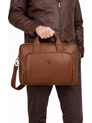 Derise Club Taba Renk Evrak ve Laptop Çantası 15,6 Inç