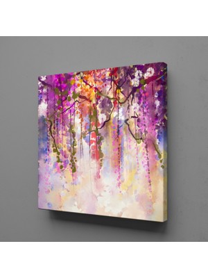 Technopa RENKLİ SARMAŞIK KANVAS TABLO - 120x120cm