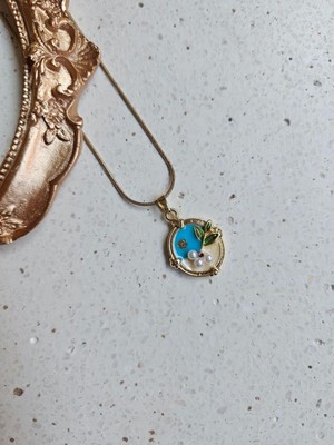 The Originals Kadın Çelik Incili Colours Sanat Kolye