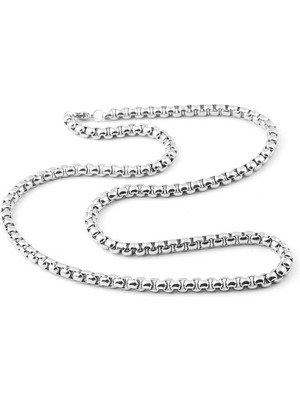 The Originals Erkek 316L Çelik Zincir Kolye 60 cm 6 mm Genişlik