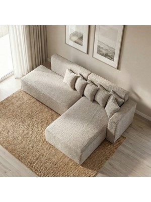 Cavissa Home Living Cavissa Kraft Coco Soft Köşe Koltuk Takımı