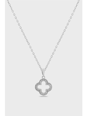 The Originals Zirkon Yonca Model Kolye 45 cm