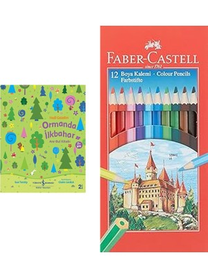 Faber-Castell Karton Kutu Renkli Boya Kalemi, 12 Renk, Yumuş... +1 Parça Fırsat Seti