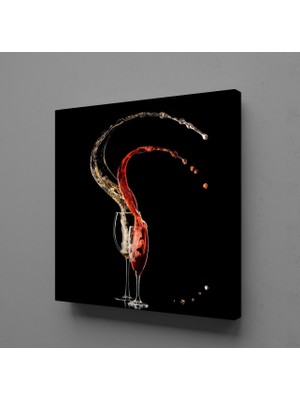 Technopa İÇKİLERİN SIÇRAMALARI KANVAS TABLO - 40x40cm