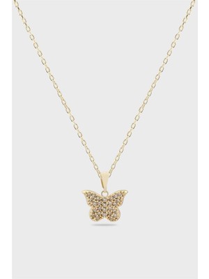 The Originals Zirkon Kelebek Model Kolye 45 cm