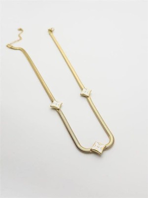 The Originals Kadın Çelik Italyan Üçlü Yıldız Figürlü Gold Renk Kolye