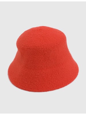 İLVİ Bravina Peluş Turuncu Kadın Şapka