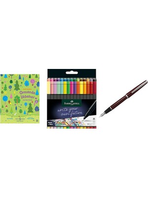 Faber-Castell Grip Finepen Ince Keçe Uçlu Kalem Seti, 30’lu,... +2 Parça Fırsat Seti