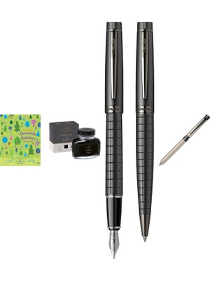 Parker Quink Dolma Kalem Şişe Mürekkebi, 57 Ml, Siyah... +3 Parça Fırsat Seti