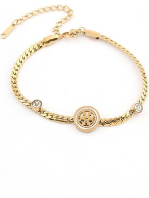 The Originals 316L Çelik Kadın Gold Renk Zincir Bileklik