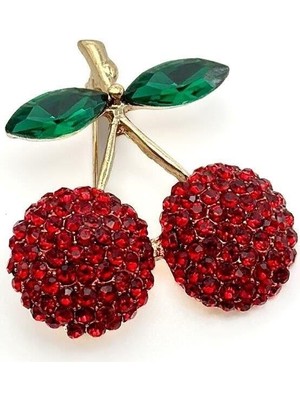 The Originals Vip Pirinç Gold Kiraz Broş