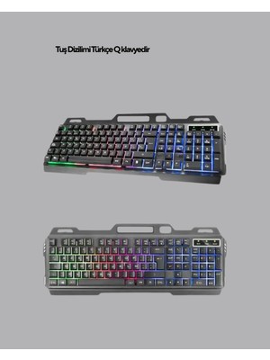 Datatek Gaming Set Işıklı Klavye Mouse + Bluetooth 5.2 Kulaklık Oyuncu Paketi