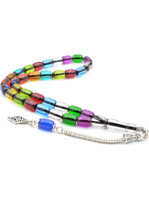 Murty99 Enes Abdo Yapımı Kapsül Kesim Renkli Sıkma Kehribar Tesbih