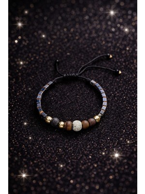 No Name Doğal Taşlı Ayarlana Bilir Unisex Bileklik