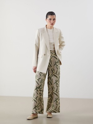 Lc Waikiki Yeni Sezon Beli Lastikli Desenli Kadın Pantolon