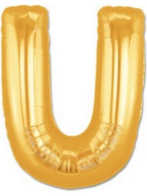 Zero Land Storozde U Harf Folyo Balon Altın Renk  40 Inç
