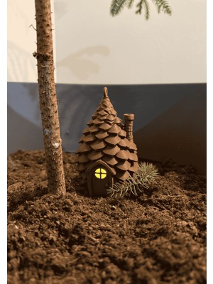 Verslab Print Kom Kom Kozalak Dekoratif Obje