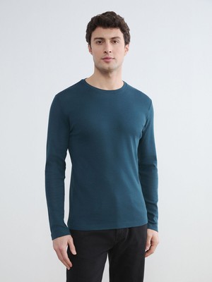 Lc Waikiki Yeni Sezon Bisiklet Yaka Uzun Kollu Erkek Tişört