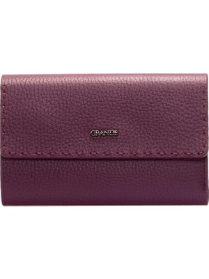 Grande Gerçek Deri Kadın Cüzdanı Orta Boy Hakiki Deri