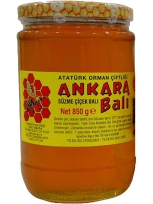 Mçb Group Atatürk Orman Çiftliği Ankara Balı 850GR Süzme Çiçek Bal Aoç Bal