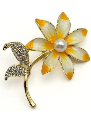 The Originals Vip Pirinç Gold Papatya Broş