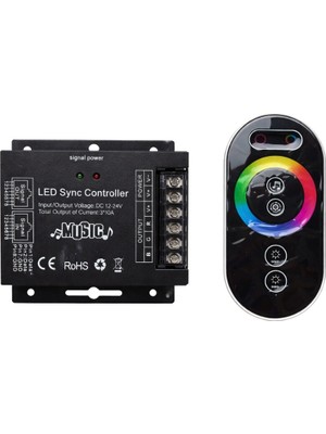 Hightek Müzik Senkronlu Rgb LED Kontrol Cihazı 12–24V 30A