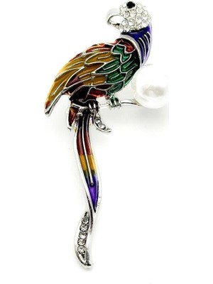 The Originals Vip Pirinç Silver Papağan Broş