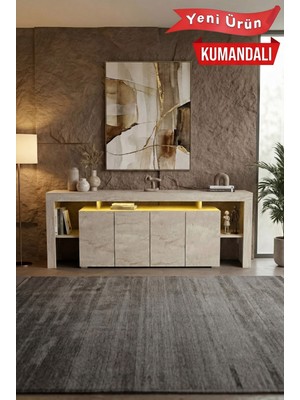 PlatinReyon Burc Ledli Tv Ünitesi 200 cm