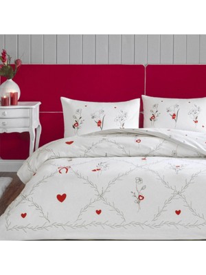 Taç Ranforce Çift Kişilik Nevresim Takımı Amoura Sevgililer Gününe Özel