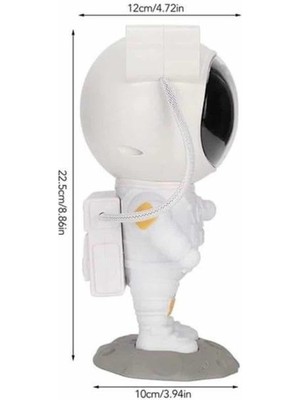 Renklime Projeksiyon Astronot Lamba Speaker Sevimli Astronot Bluetooth Hoparlör