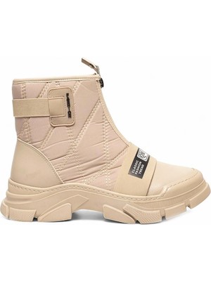 Hkursat Ten Fermuarlı Paraşüt Termal Kürklü Kadın Bot