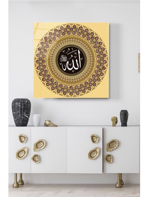 Beta Moda Hub Islami Cam Tablo, Dekoratif Cam Tablo