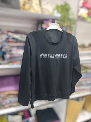 Nisa Butik Giyim Miu Miu Baskılı Sweat