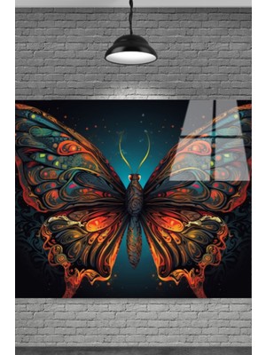 Beta Moda Hub Kelebek 3D Cam Tablo