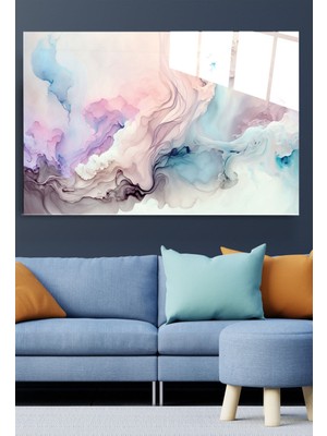 Beta Moda Hub Soyut Cam Tablo, Dekoratif Cam Tablo